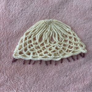 Handmade Cream Crochet Cap